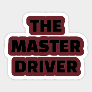 The Master Driver Sticker